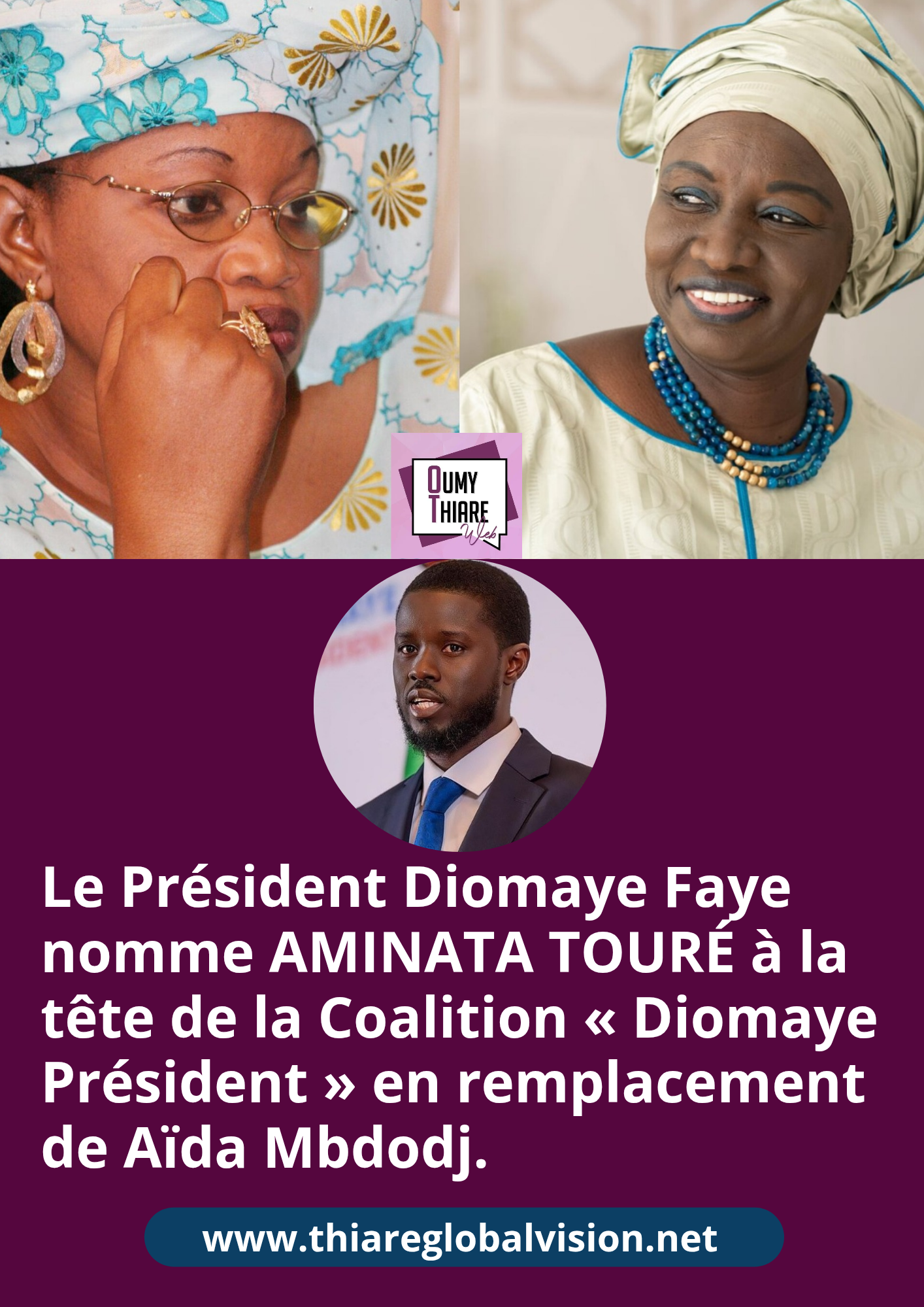 Choc à « Diomaye Président » : Aïda Mbodj écartée, Mimy Touré prend les rênes