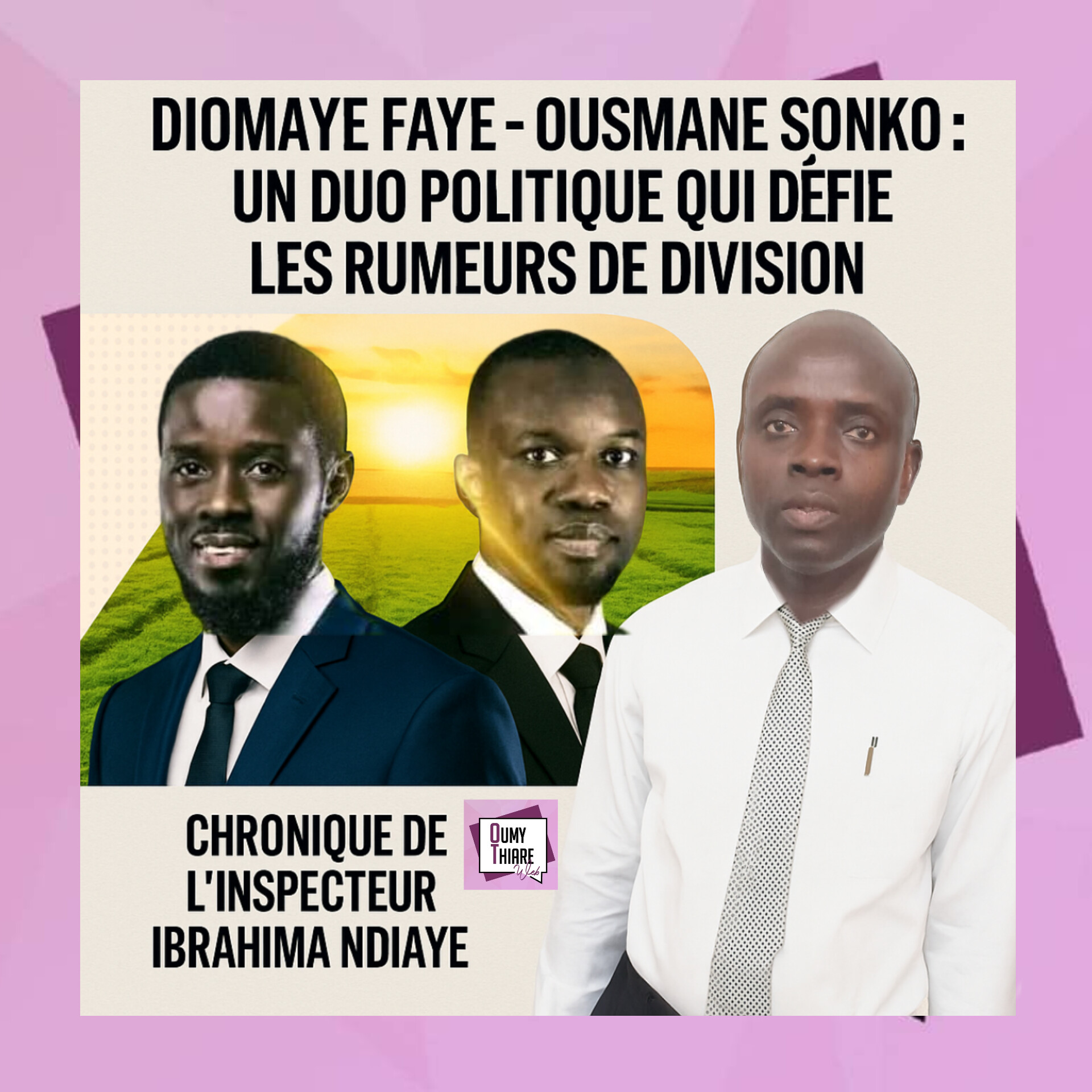 🇸🇳 Diomaye Faye – Ousmane Sonko : un duo politique qui défie les rumeurs de division