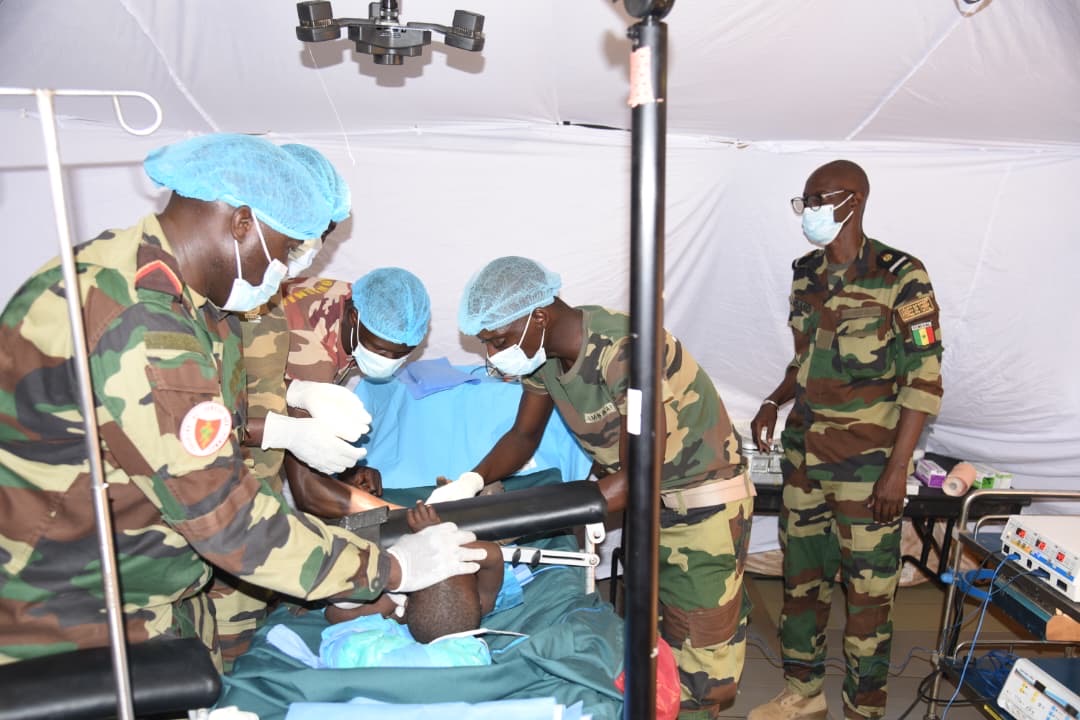 Mbane : l’hôpital militaire de campagne accueille ses premiers patients