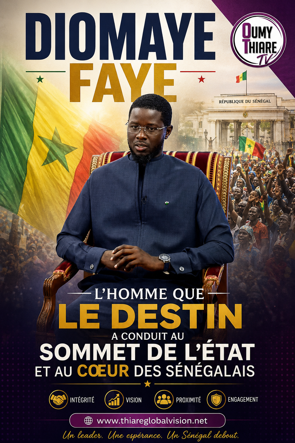 Diomaye Faye : l’homme que le destin a conduit au sommet de l’État et au cœur des Sénégalais