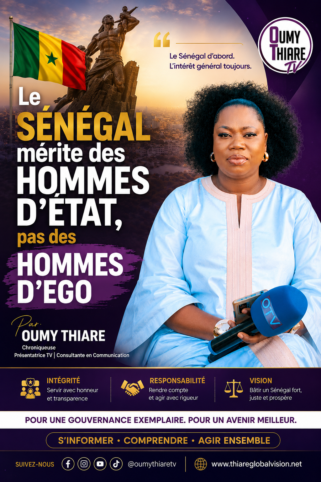 Le Sénégal mérite des hommes d’État, pas des hommes d’ego