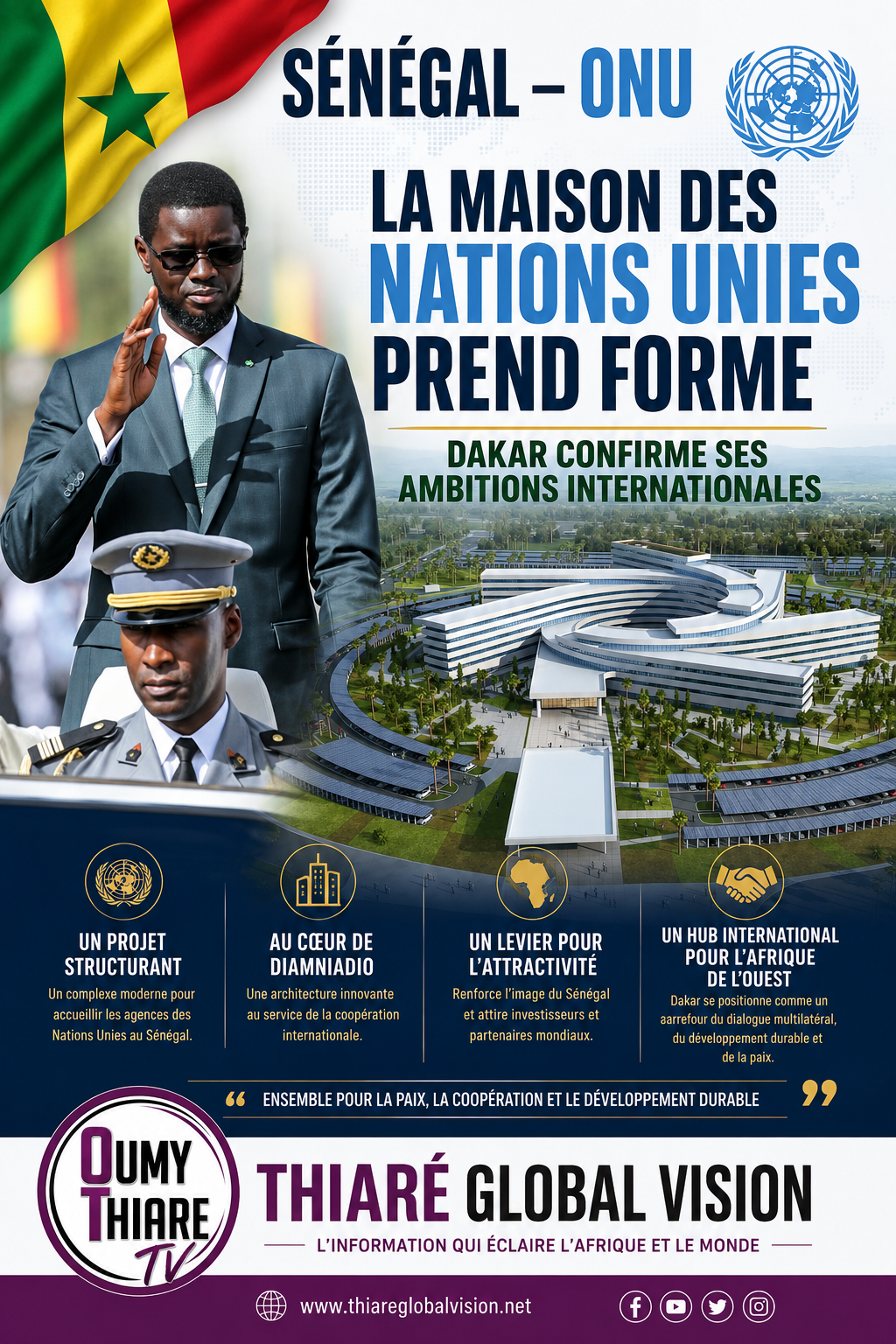 Sénégal–ONU : la Maison des Nations Unies prend forme, Dakar confirme ses ambitions internationales