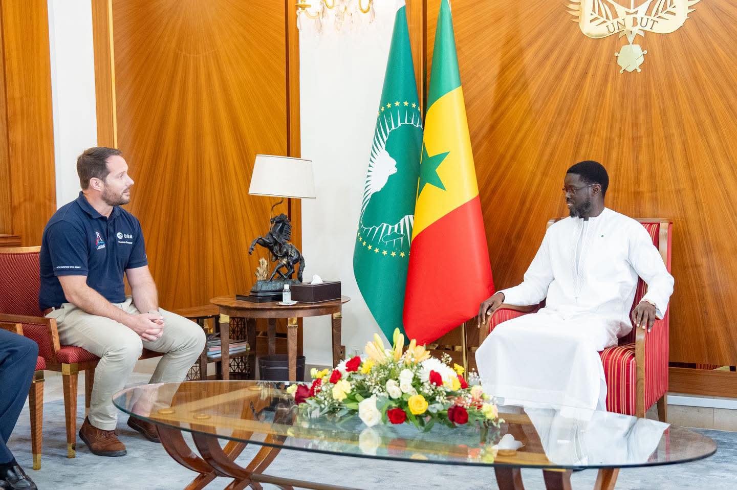 Le Président Bassirou Diomaye Faye reçoit Thomas Pesquet et réaffirme l’ambition spatiale du Sénégal
