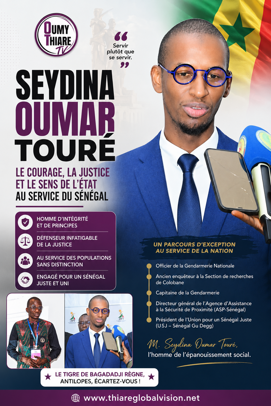 Seydina Oumar Touré : le courage, la justice et le sens de l’État au service du Sénégal