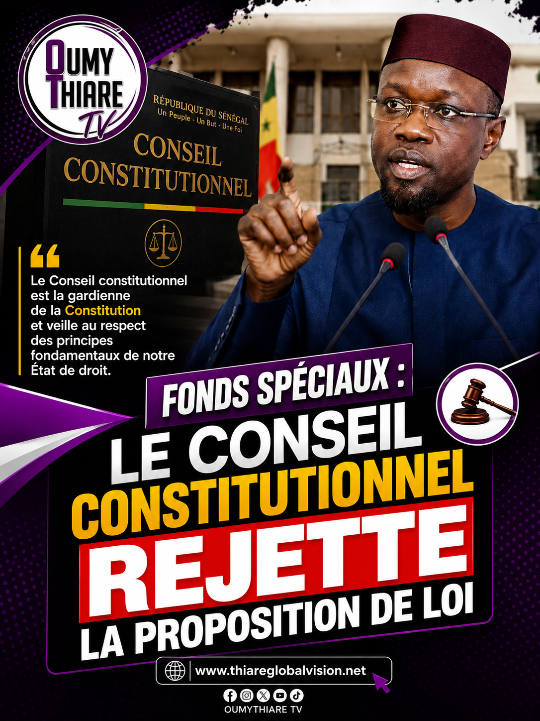 Fonds spéciaux : le Conseil constitutionnel rejette la proposition de loi