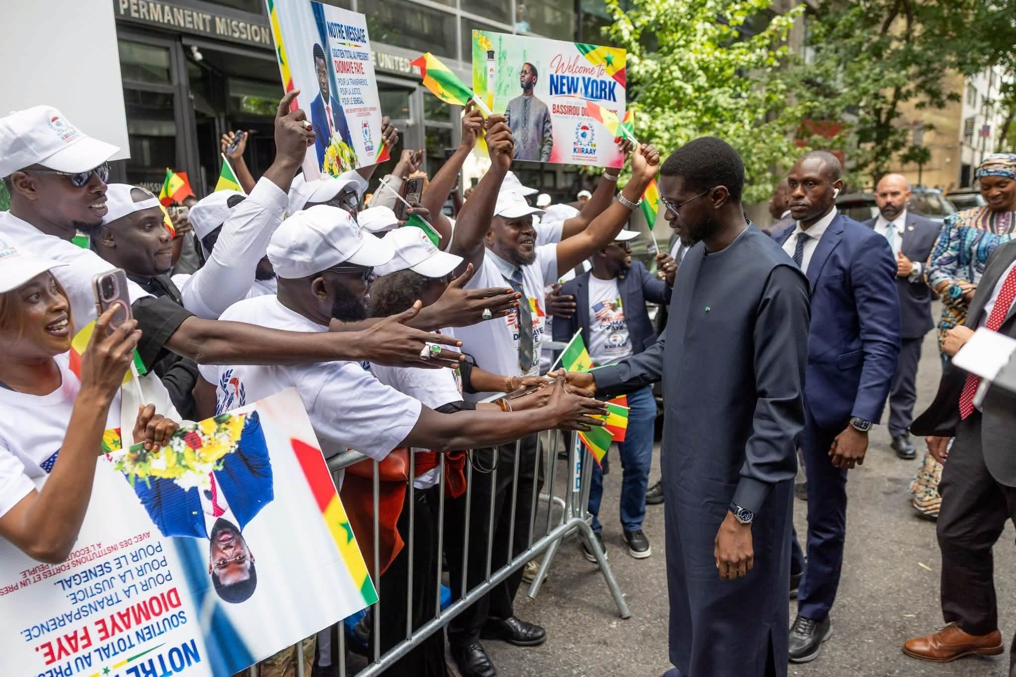 États-Unis : Bassirou Diomaye Faye accueilli par la diaspora sénégalaise