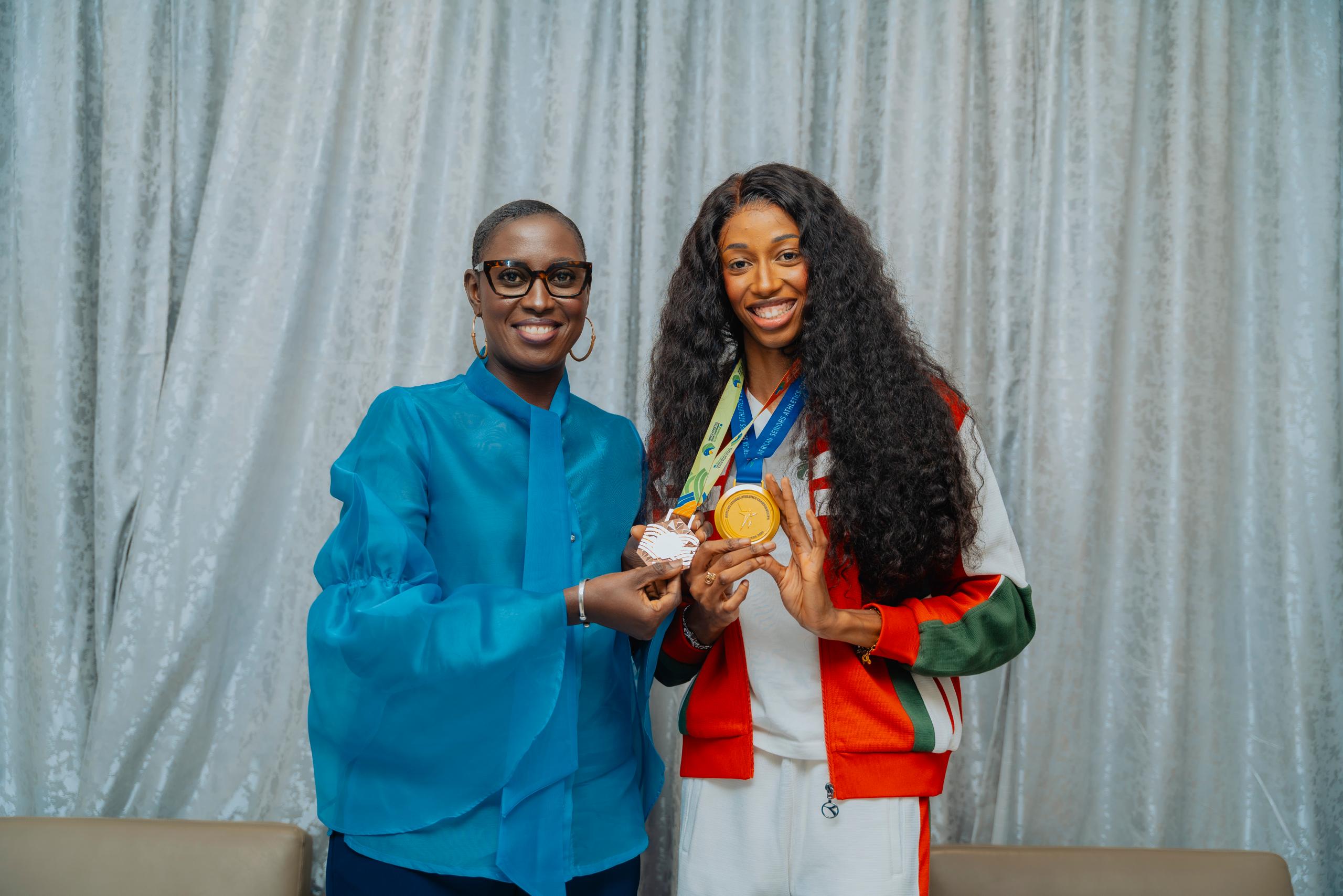 Athlétisme : Saly Sarr reçue par la ministre des Sports