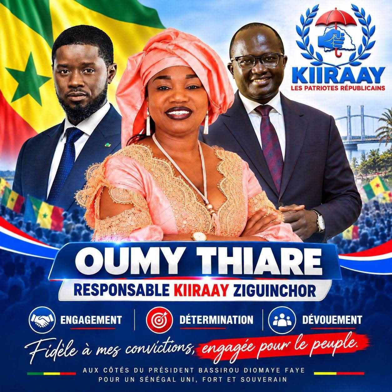 Oumy Thiare : KIIRAAY en ordre de mobilisation à Ziguinchor derrière Diomaye Faye