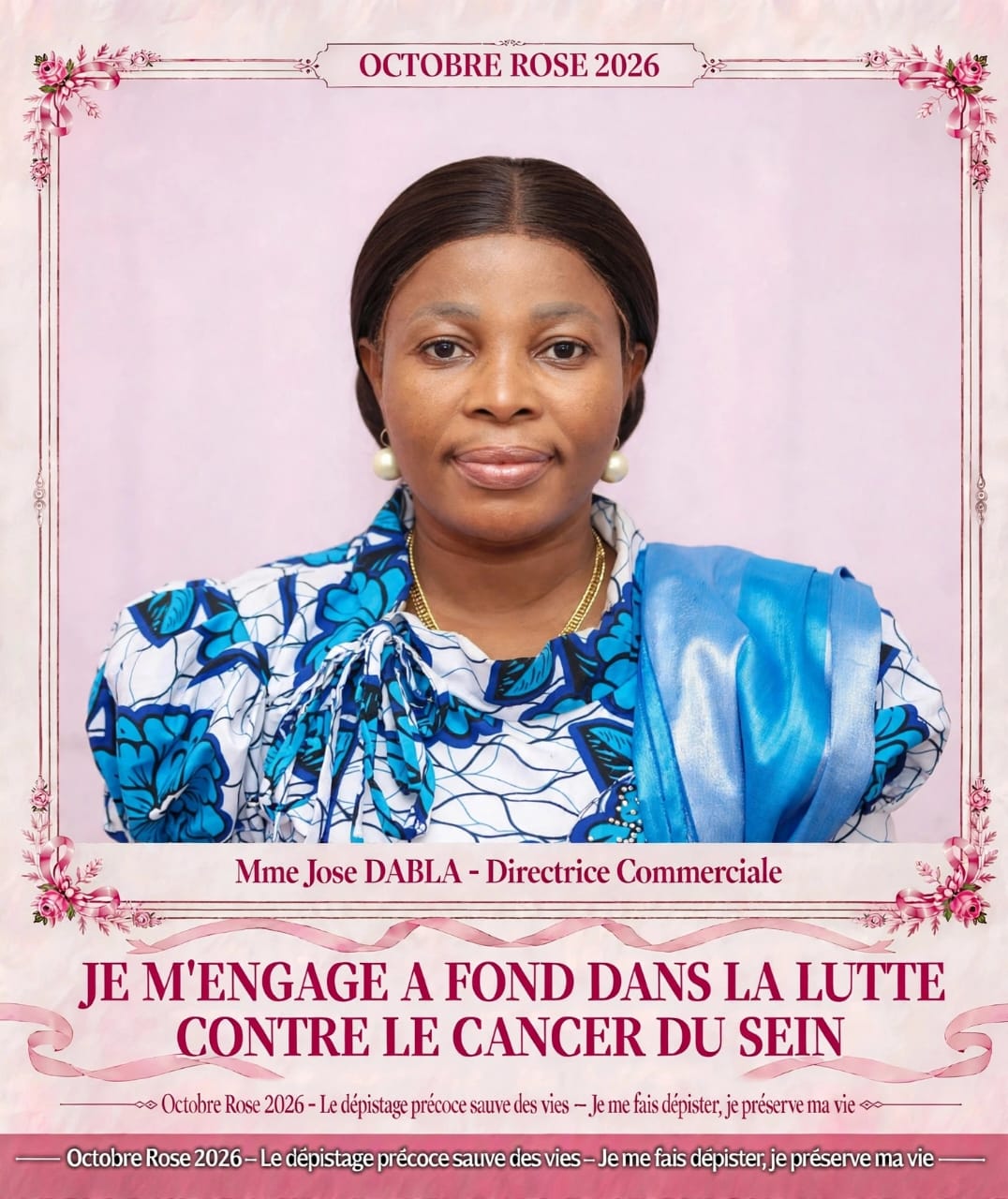 Octobre Rose : Abla DABLA mobilisée pour intensifier la lutte contre le cancer du sein au Togo