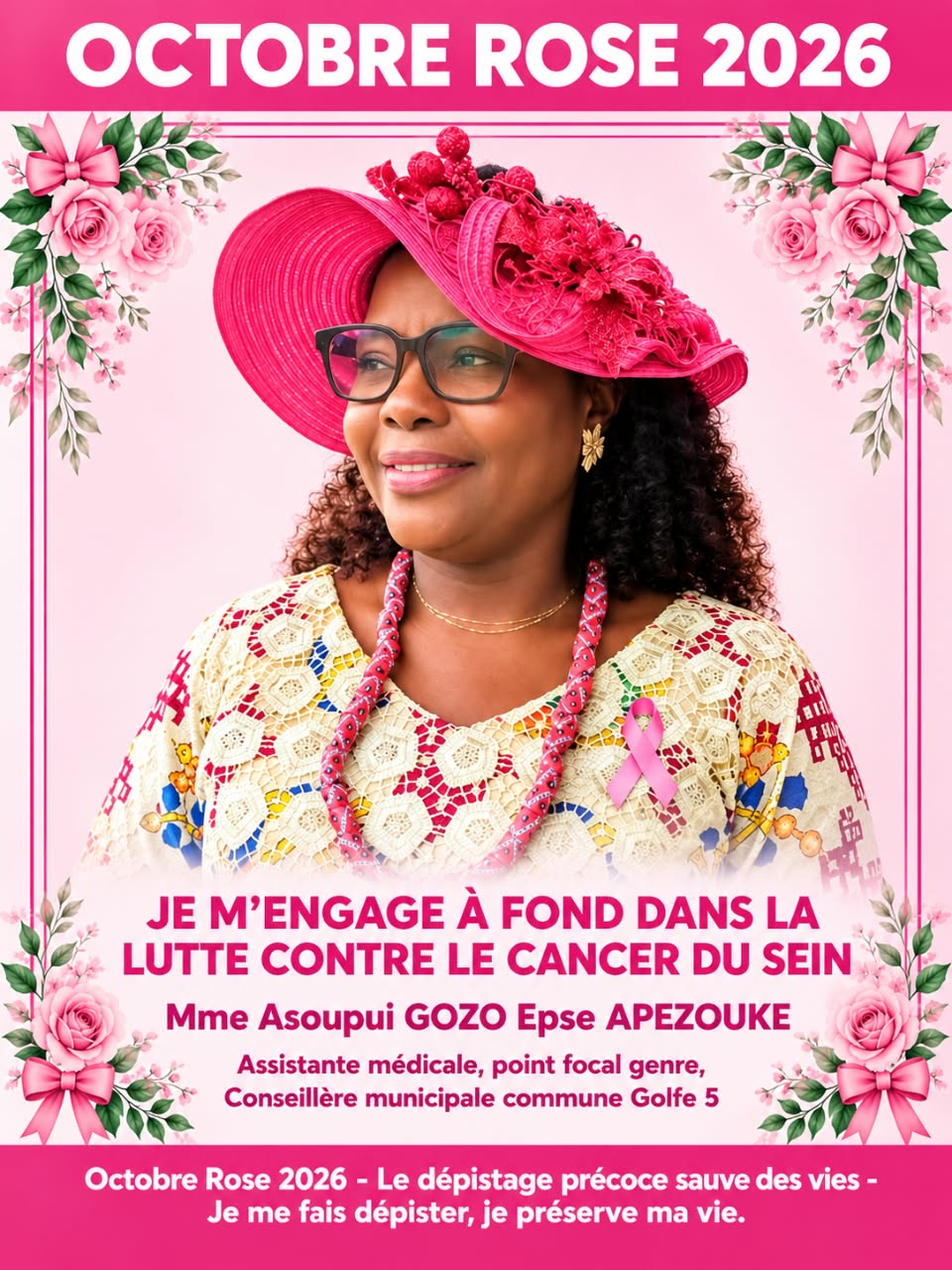 Octobre Rose : Asoupui GOZO, une voix engagée pour la santé des femmes au Togo