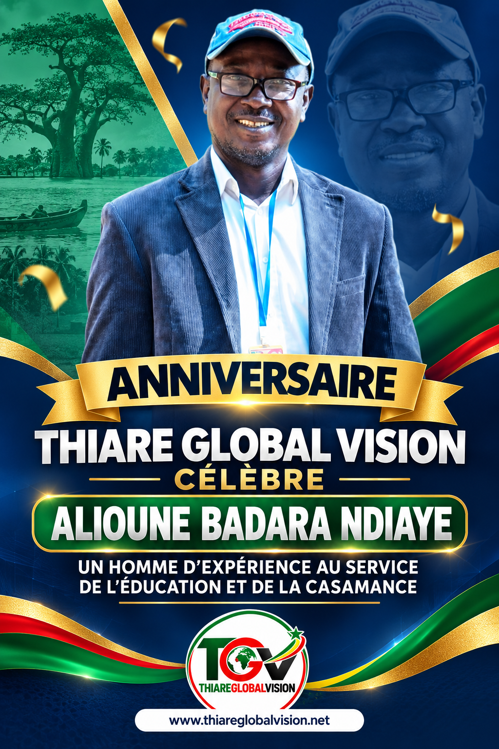 ANNIVERSAIRE : THIARE GLOBAL VISION CÉLÈBRE ALIOUNE BADARA NDIAYE, UN HOMME D’EXPÉRIENCE AU SERVICE DE L’ÉDUCATION ET DE LA CASAMANCE