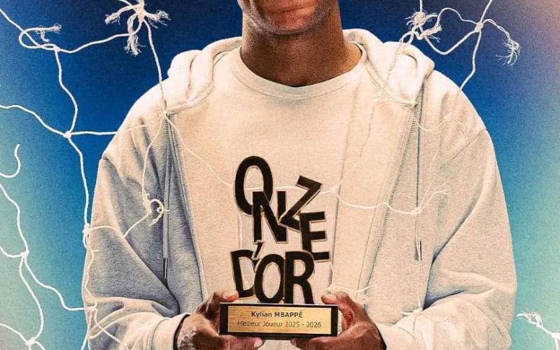 Football : Kylian Mbappé sacré Onze d’Or 2025-2026