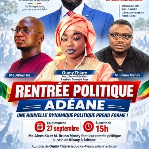 Adéane : Oumy Thiare accueille Me Alves KA et Bruno Mendy au sein de Kiiraay