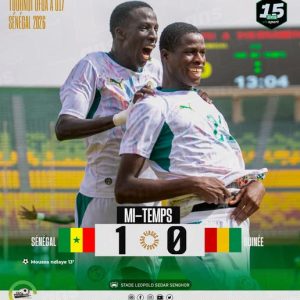 Mi-temps : le Sénégal mène 1-0 contre la Guinée