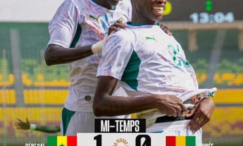Mi-temps : le Sénégal mène 1-0 contre la Guinée