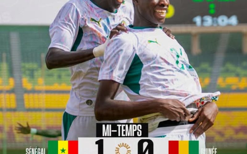Mi-temps : le Sénégal mène 1-0 contre la Guinée