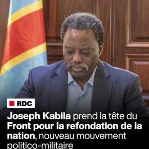 RDC : Joseph Kabila prend la tête d’un nouveau mouvement politico-militaire