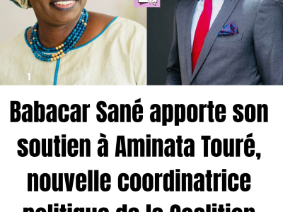 Babacar Sané Ba apporte son soutien à Aminata Touré, nouvelle coordinatrice politique de la Coalition « Diomaye Président »