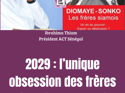 2029 : l’unique obsession des frères siamois du pouvoir