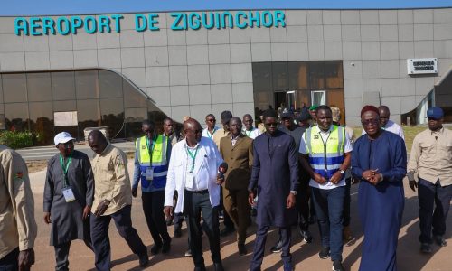 Sénégal : l’aéroport de Ziguinchor attendu pour avril 2026, Diomaye Faye satisfait de l’avancement des travaux