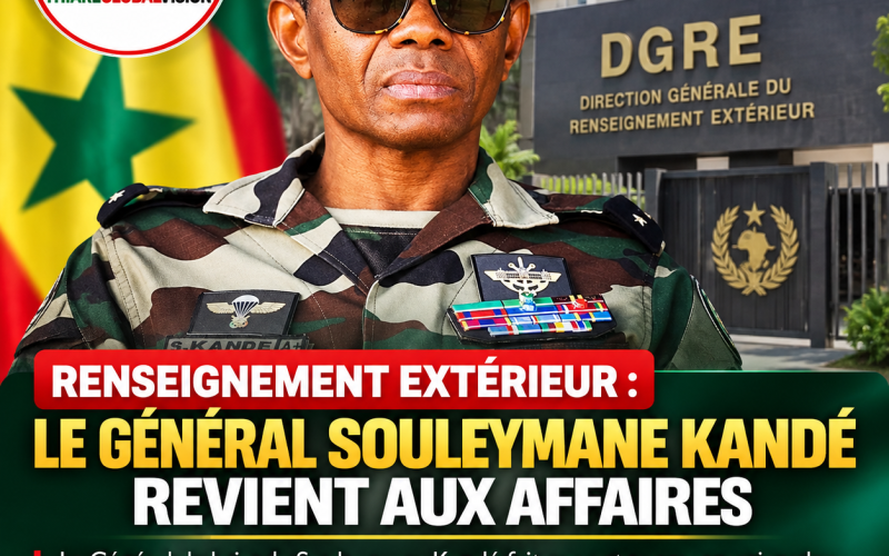 Renseignement extérieur : le Général Souleymane Kandé nommé à la tête de la DGRE
