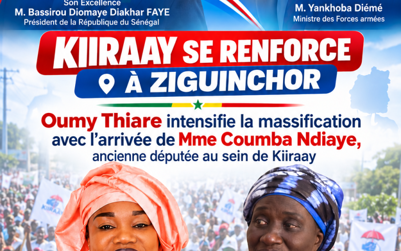 Kiiraay se renforce à Ziguinchor : Oumy Thiare intensifie la massification