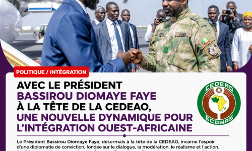 Avec le Président Bassirou Diomaye Faye à la tête de la CEDEAO, une nouvelle dynamique pour l’intégration ouest-africaine