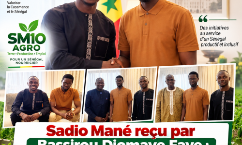 Sadio Mané reçu par Bassirou Diomaye Faye : SM10 AGRO au cœur de l’audience présidentielle