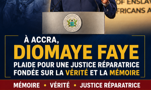 Traite transatlantique des esclaves : à Accra, Diomaye Faye plaide pour une justice réparatrice fondée sur la vérité et la mémoire