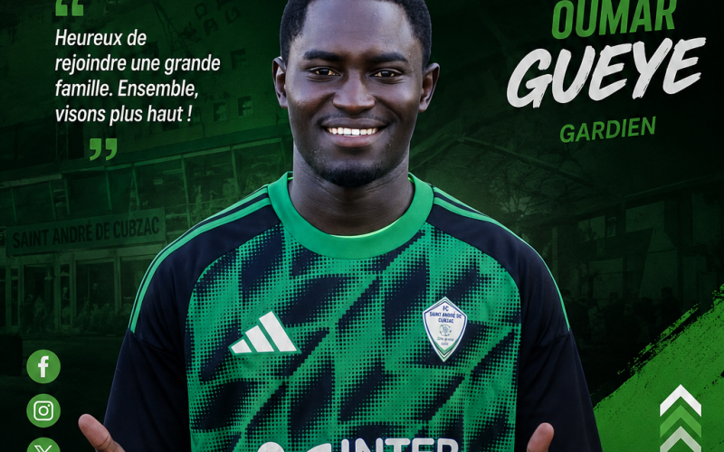 Mercato : le FCSAC officialise l’arrivée d’Oumar Gueye