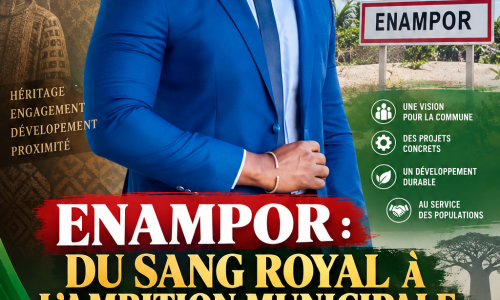 ENAMPOR : LE « PRINCE » JACQUES S. TENDENG ENTRE HÉRITAGE ROYAL, EXCELLENCE ACADÉMIQUE ET AMBITION POLITIQUE POUR SA COMMUNE