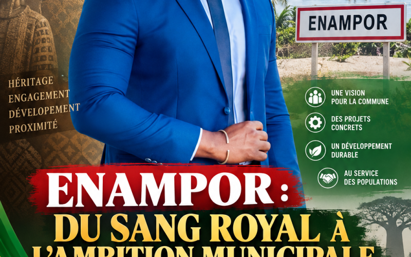 ENAMPOR : LE « PRINCE » JACQUES S. TENDENG ENTRE HÉRITAGE ROYAL, EXCELLENCE ACADÉMIQUE ET AMBITION POLITIQUE POUR SA COMMUNE