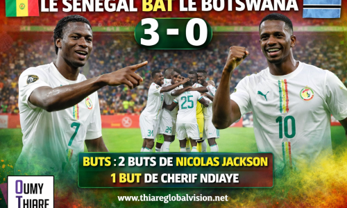Sénégal–Botswana (3-0) : les Lions de la Teranga frappent fort dès l’entrée en lice