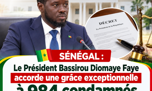 Sénégal : le Président Bassirou Diomaye Faye accorde une grâce exceptionnelle à 984 condamnés