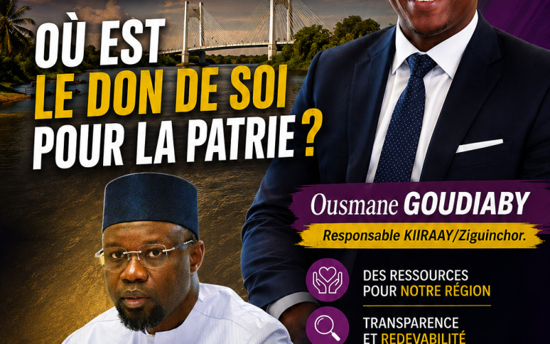 Fonds Jam destinés à la Casamance : Où est le Don de soi pour la Patrie ?