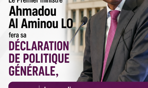 Déclaration de politique générale : Ahmadou Al Aminou Lo attendu à l’Assemblée nationale le 1er septembre