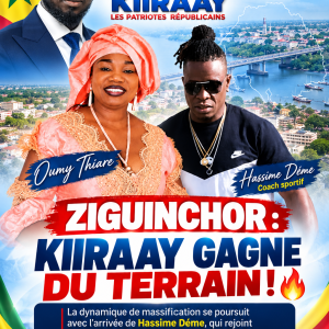 ZIGUINCHOR : OUMY THIARE ACCÉLÈRE LA MASSIFICATION DE KIIRAAY