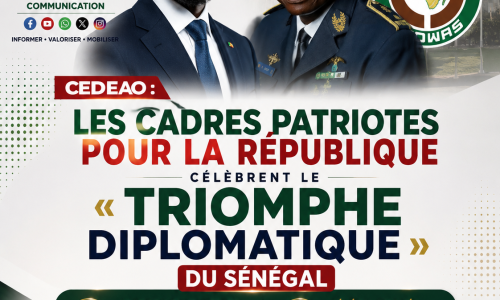 CEDEAO : les Cadres Patriotes pour la République célèbrent le « triomphe diplomatique » du Sénégal