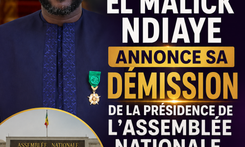 Sénégal : El Malick Ndiaye annonce sa démission de la présidence de l’Assemblée nationale