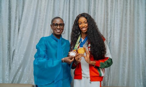 Athlétisme : Saly Sarr reçue par la ministre des Sports