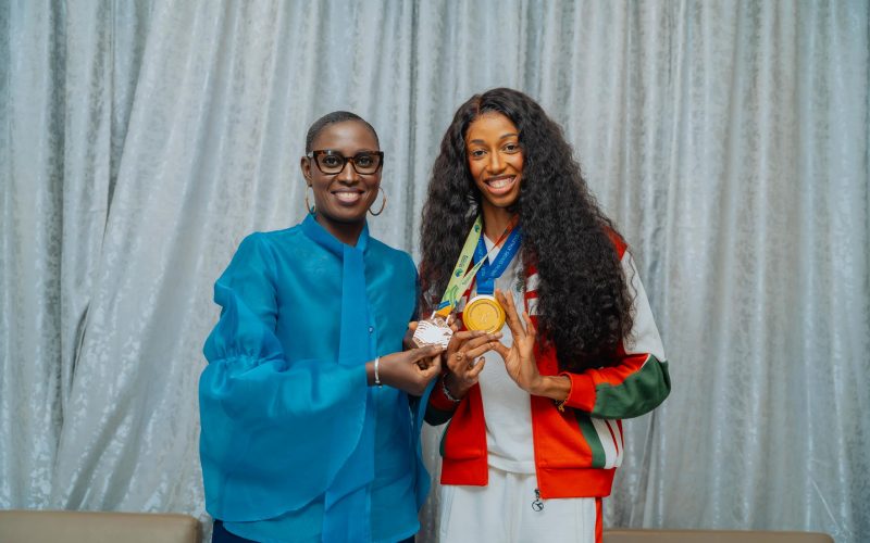 Athlétisme : Saly Sarr reçue par la ministre des Sports